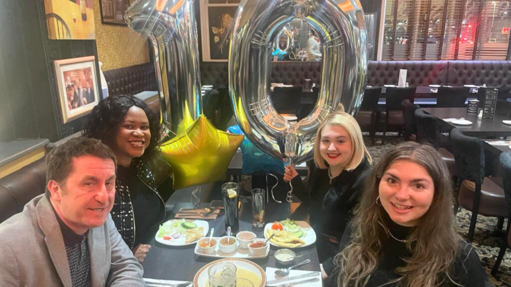 Team Meal at Sheesh Mahal Restaurant