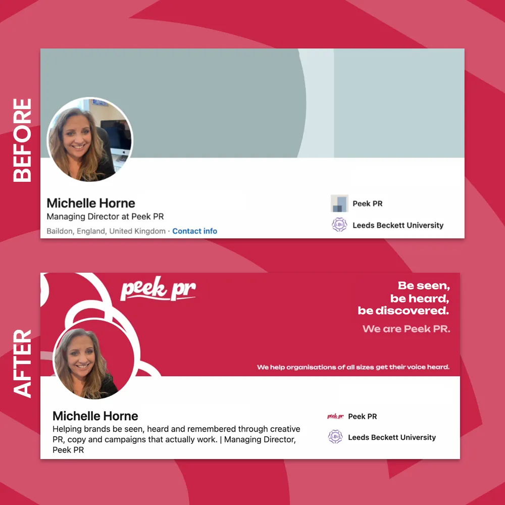 Bee Social Linkedin page optimisation example3
